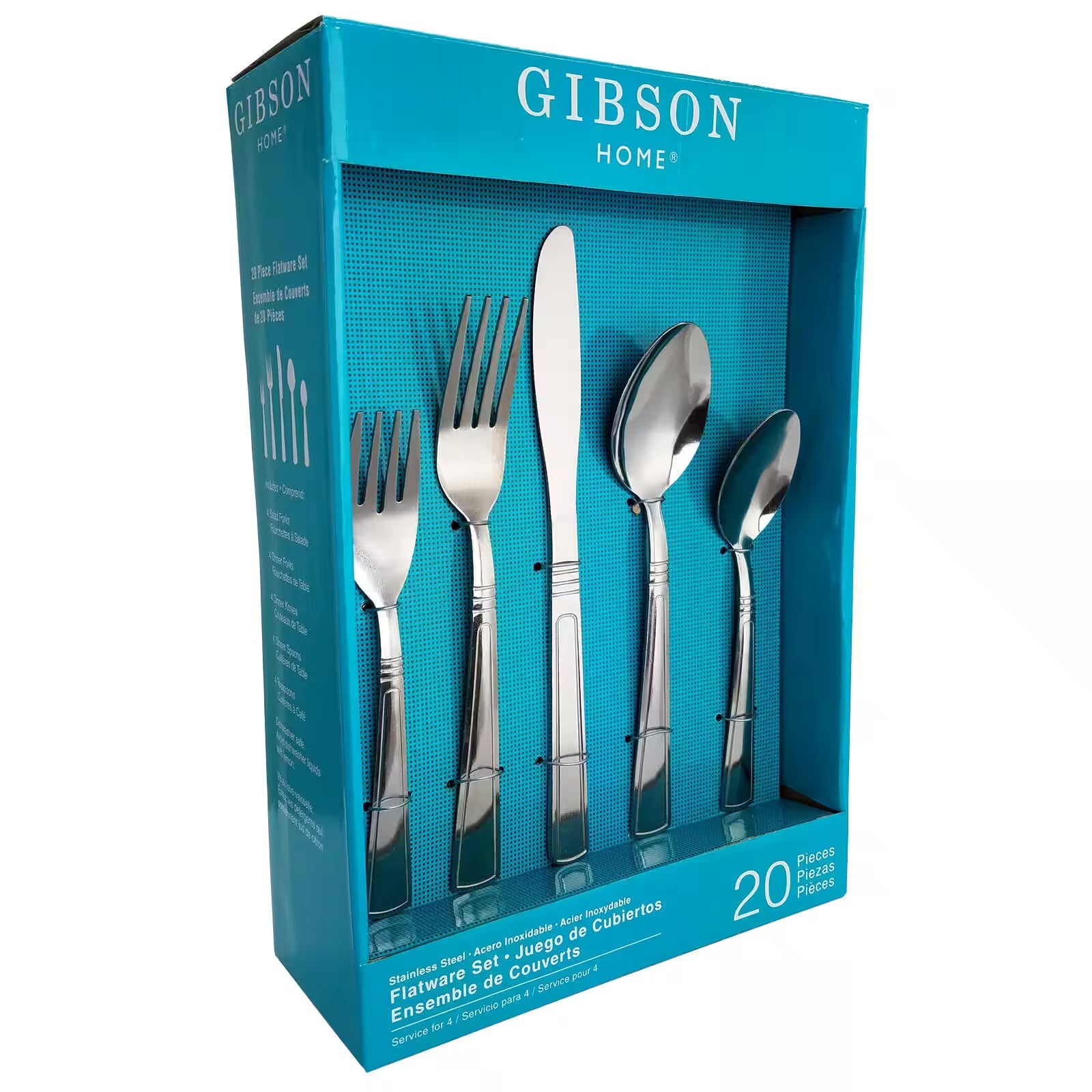 Creston 20-Piece Stainless Steel Flatware Set by Homeportonline