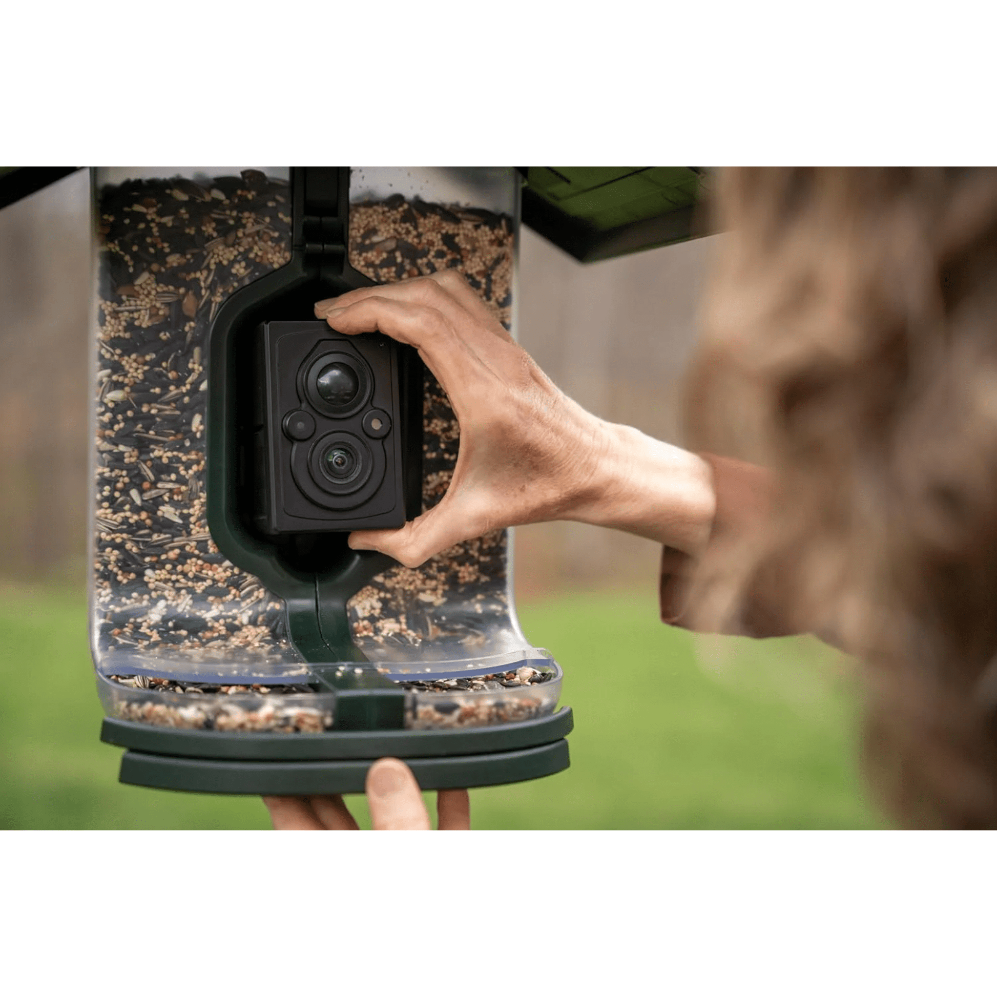 FeatherSnap Scout WiFi Solar Powered Smart Bird Feeder - Green by Lenny's Shoe & Apparel