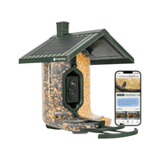 FeatherSnap Scout WiFi Solar Powered Smart Bird Feeder - Green by Lenny's Shoe & Apparel