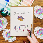 Gem Greeting Card