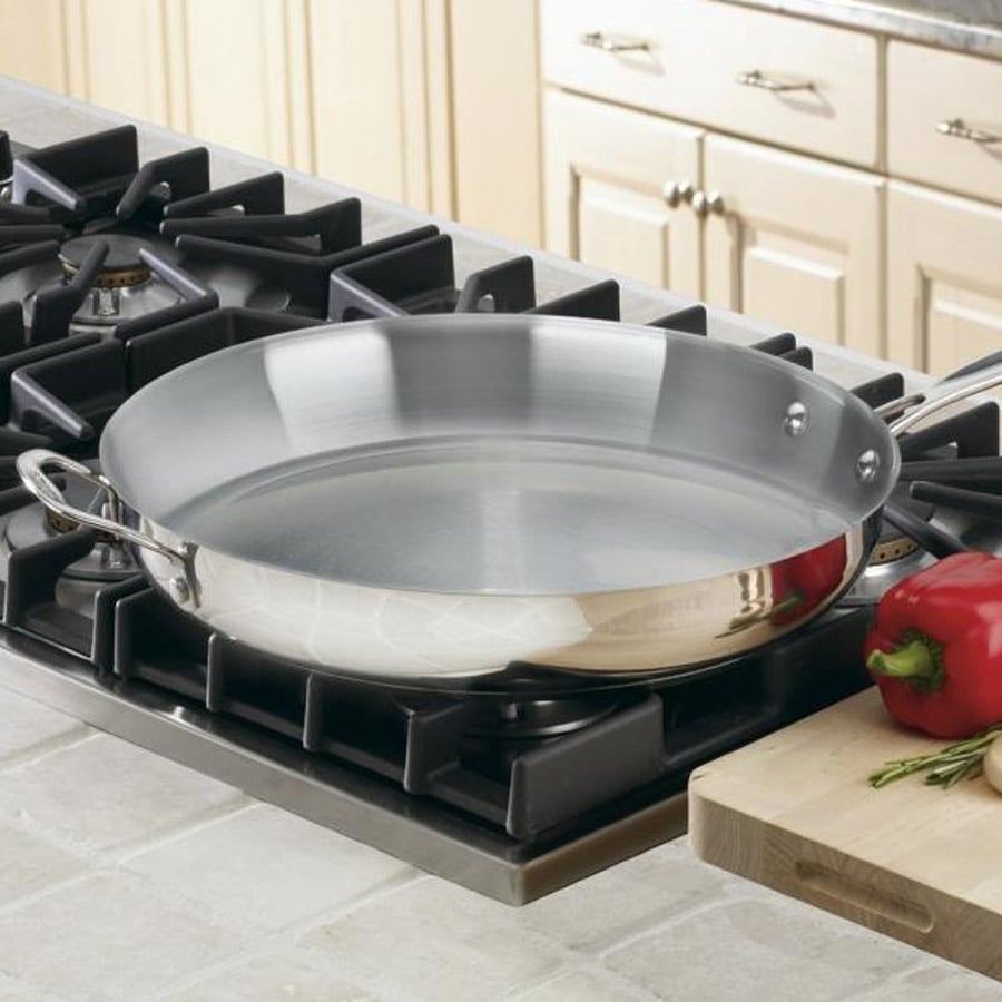 Cookware - Chefs Classic Stainless Steel Skillet 14" by Homeportonline