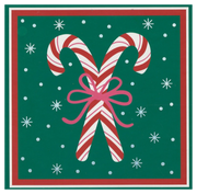 Pop-Up Gift Card Box (Candy Cane Red & Green)