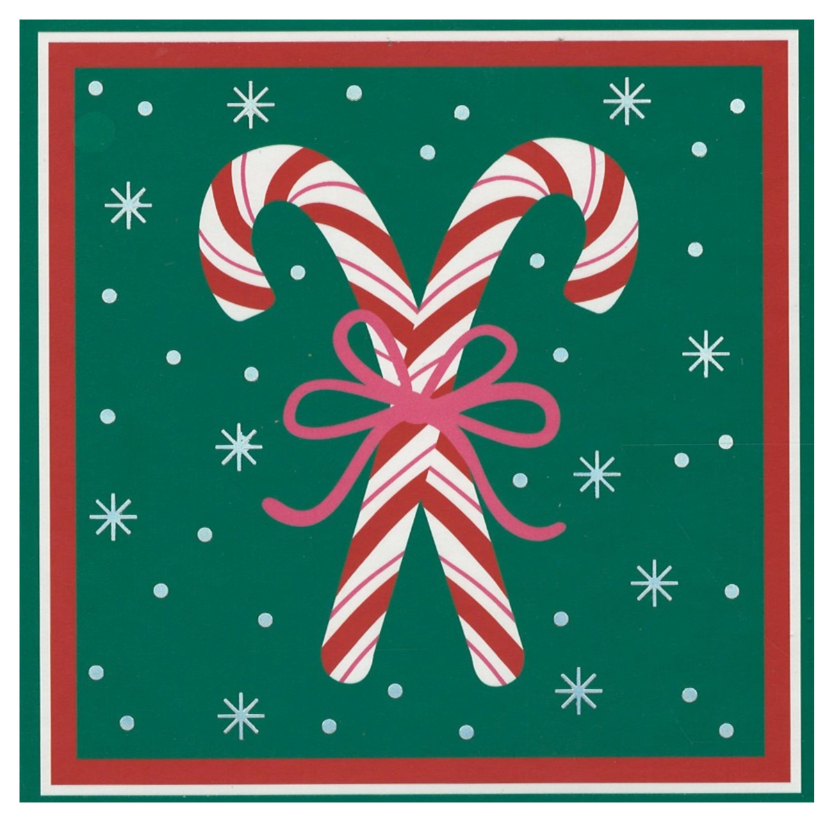 Pop-Up Gift Card Box (Candy Cane Red & Green)
