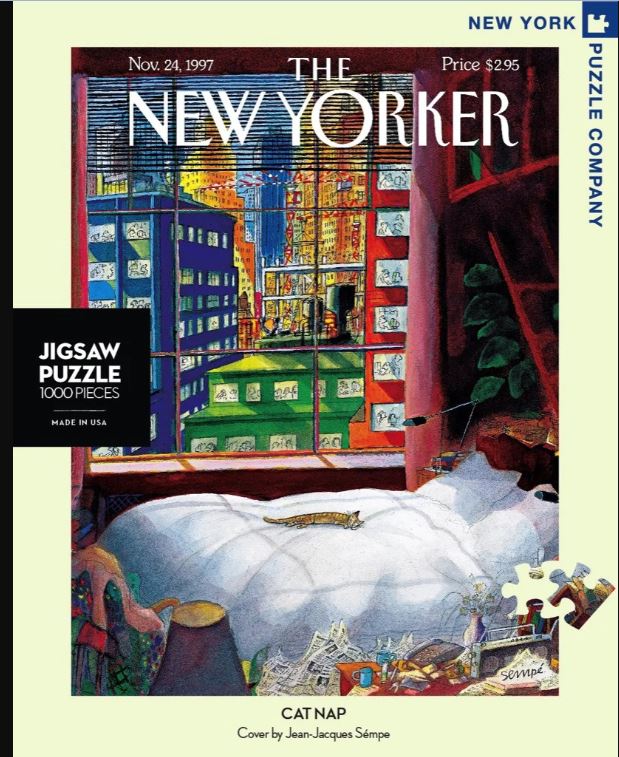 New Yorker Puzzle 1000 Piece Cat Nap by Homeportonline