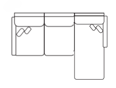 Trafton Sectional Chofa Configuration Rust Leather LS (LAF) + CH (RAF) by Homeportonline
