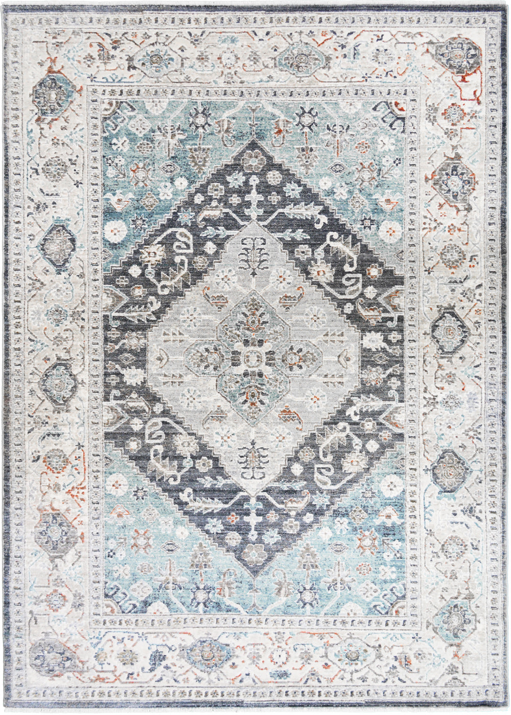 Windsor Aria Rug Ivory 3'11" x 5'3" by Homeportonline