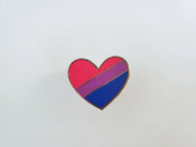 Sale!Bi Heart Pin
