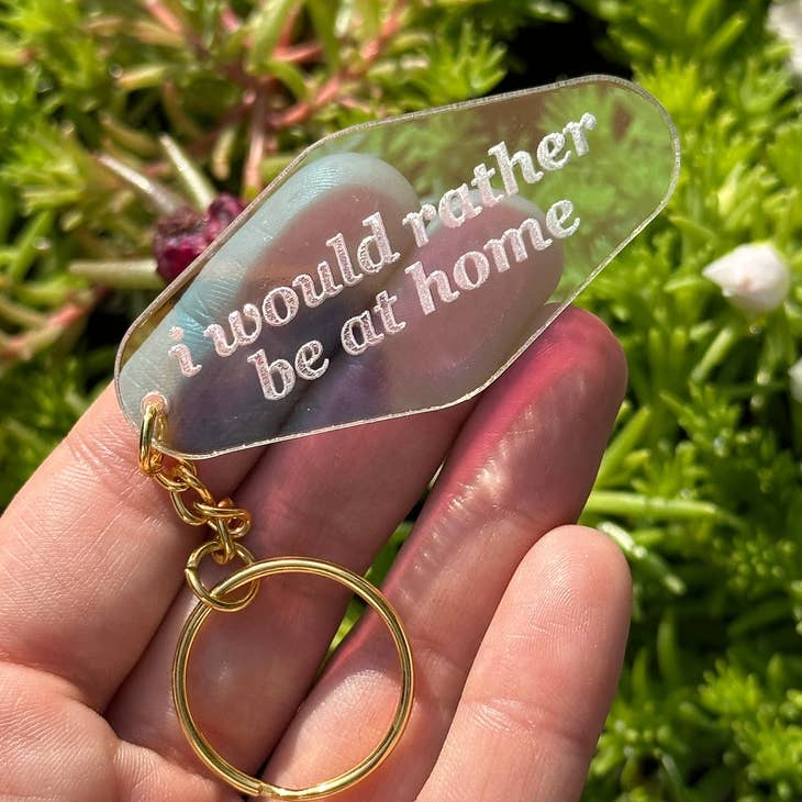 Iridescent Acrylic Keychain