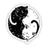 Yin and Yang cat sticker3.5