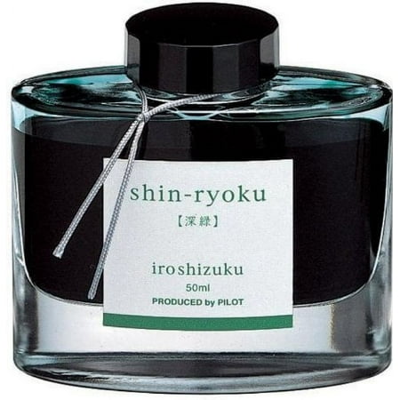 Pilot Iroshizuku Bottled Fountain Pen Ink  Shin-Ryoku  Forest Green  Deep Green  50ml (69214)