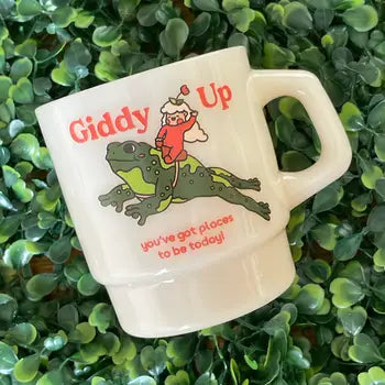 "Giddy Up" Vintage Diner Mug