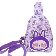 Children's Labubu Crossbody Bag - Purple