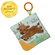 Taggies Hetty Highland Cow Crinkle Teether