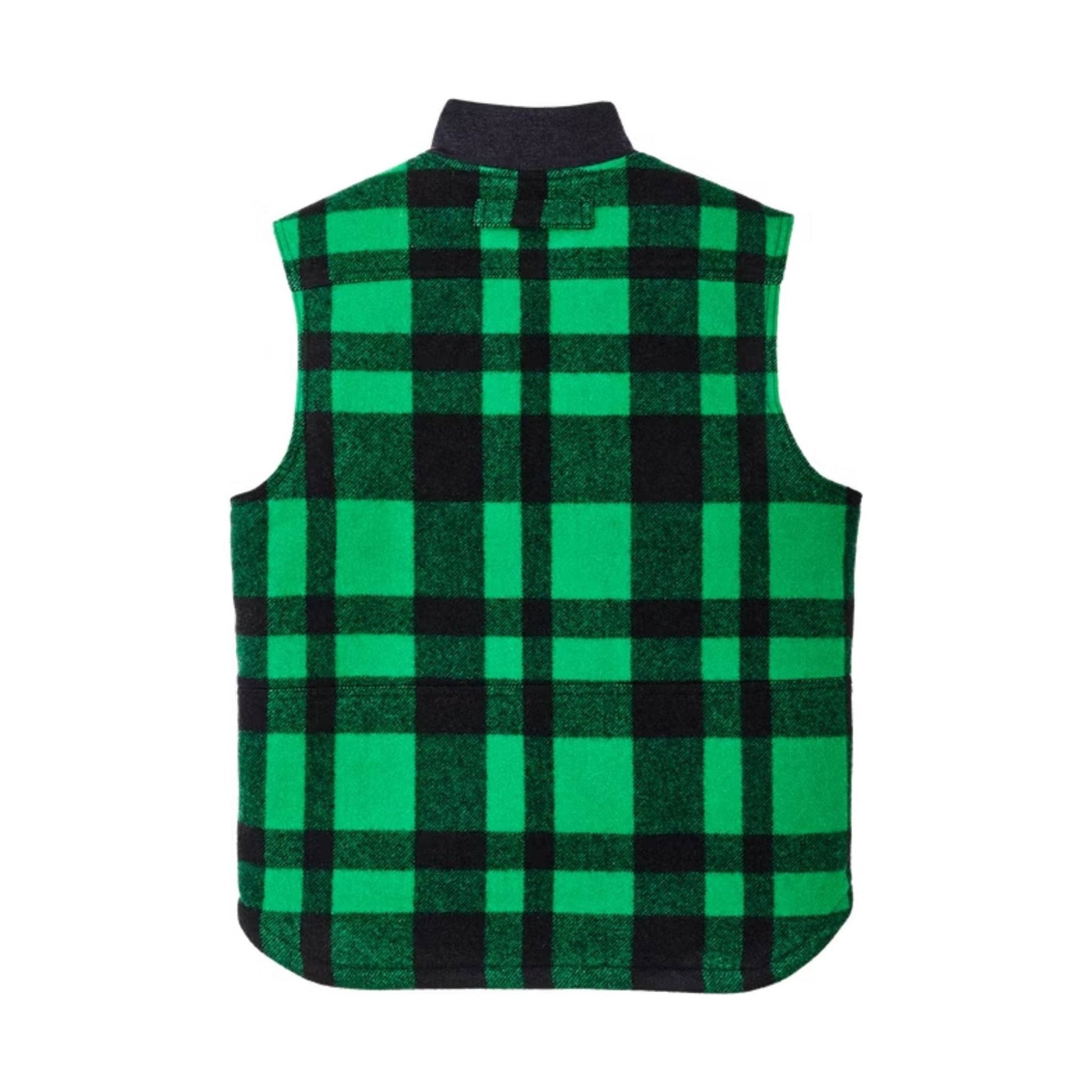 Filson Lined Mackinaw Wool Work Vest - Acid Green Black by Lenny's Shoe & Apparel
