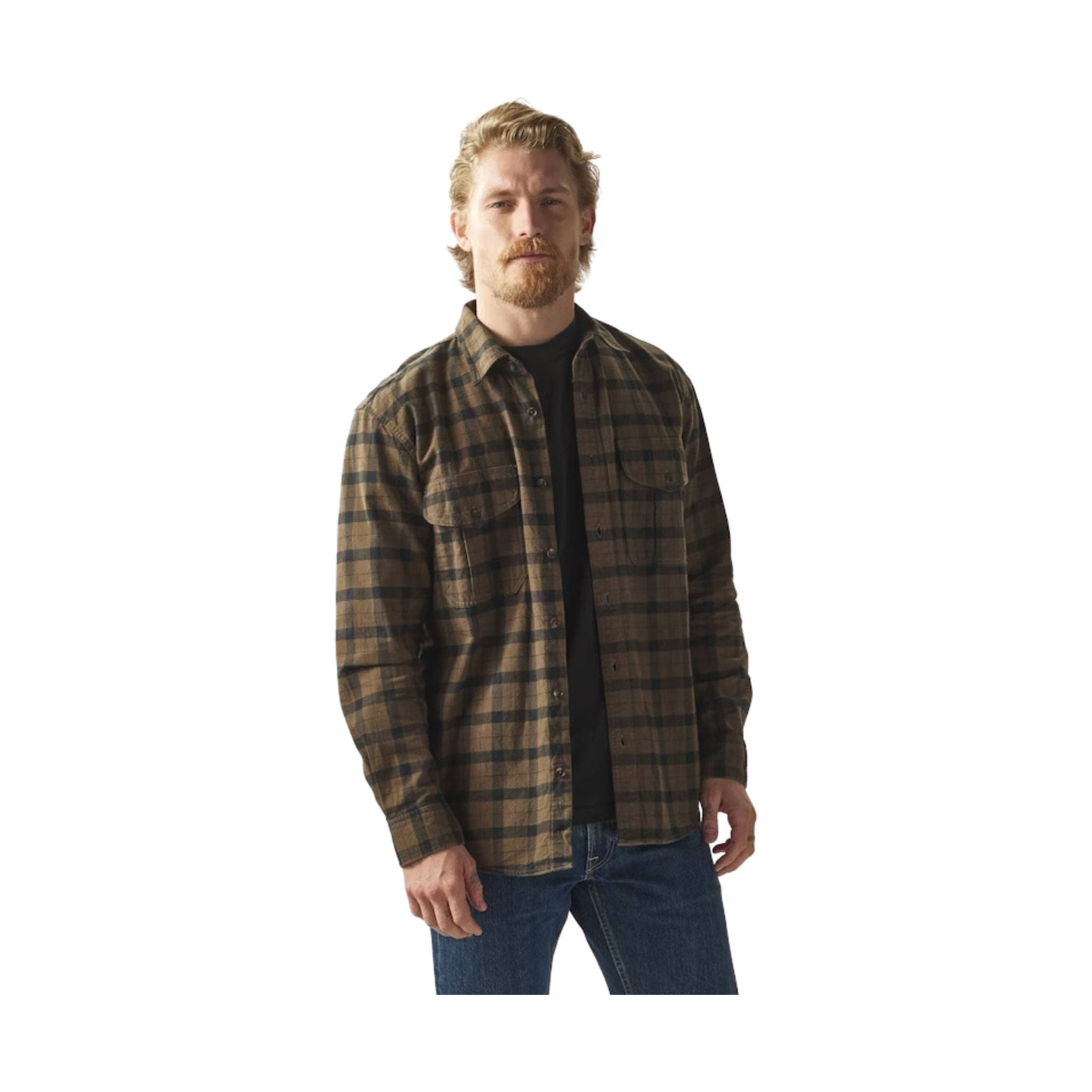 Filson Men's Alaskan Guide Shirt - Otter Green Black by Lenny's Shoe & Apparel