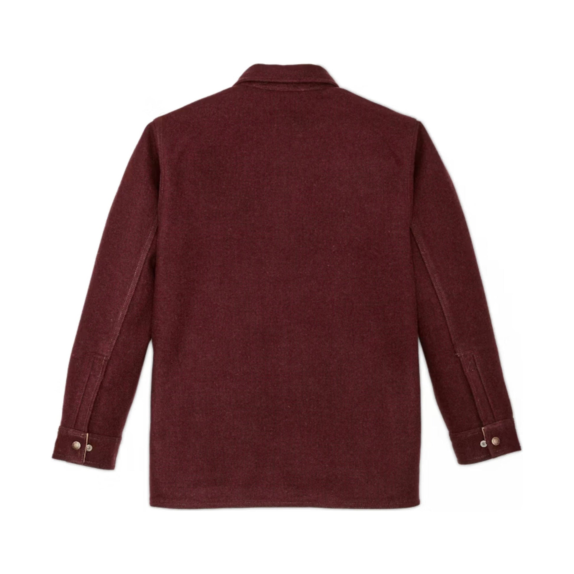 Filson Men's Lined Mackinaw Wool Jac Shirt - Dark Red/ Black Houndstooth by Lenny's Shoe & Apparel