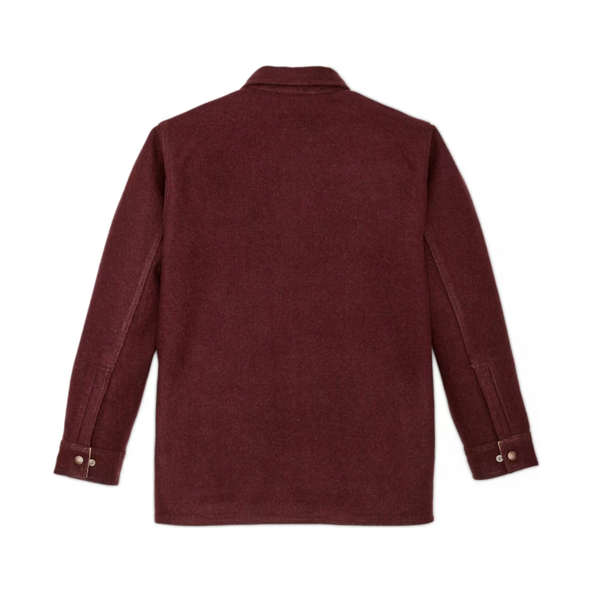 Filson Men's Lined Mackinaw Wool Jac Shirt - Dark Red/ Black Houndstooth by Lenny's Shoe & Apparel