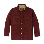 Filson Men's Lined Mackinaw Wool Jac Shirt - Dark Red/ Black Houndstooth by Lenny's Shoe & Apparel