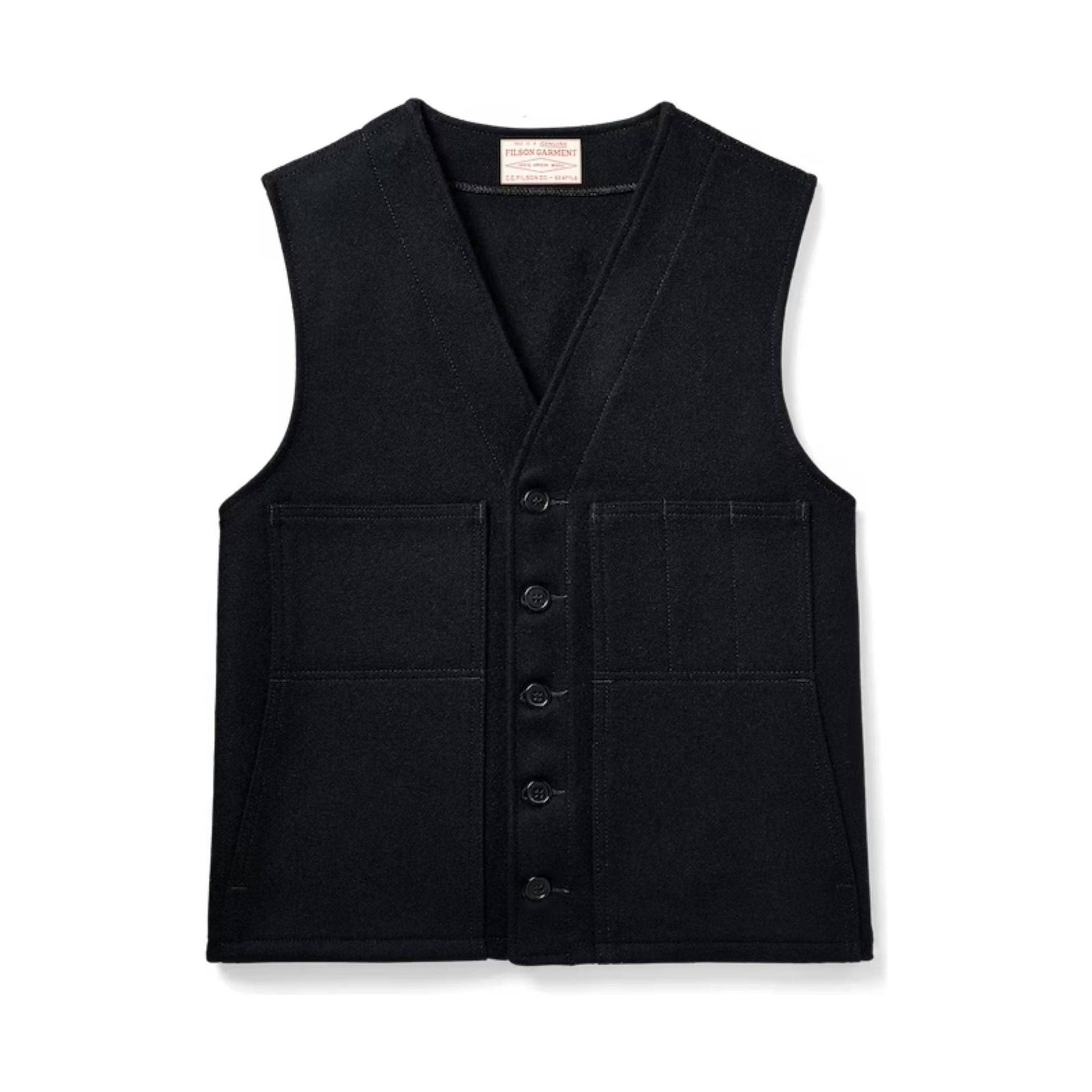 Filson Men's Mackinaw Wool Vest - Dark Navy by Lenny's Shoe & Apparel