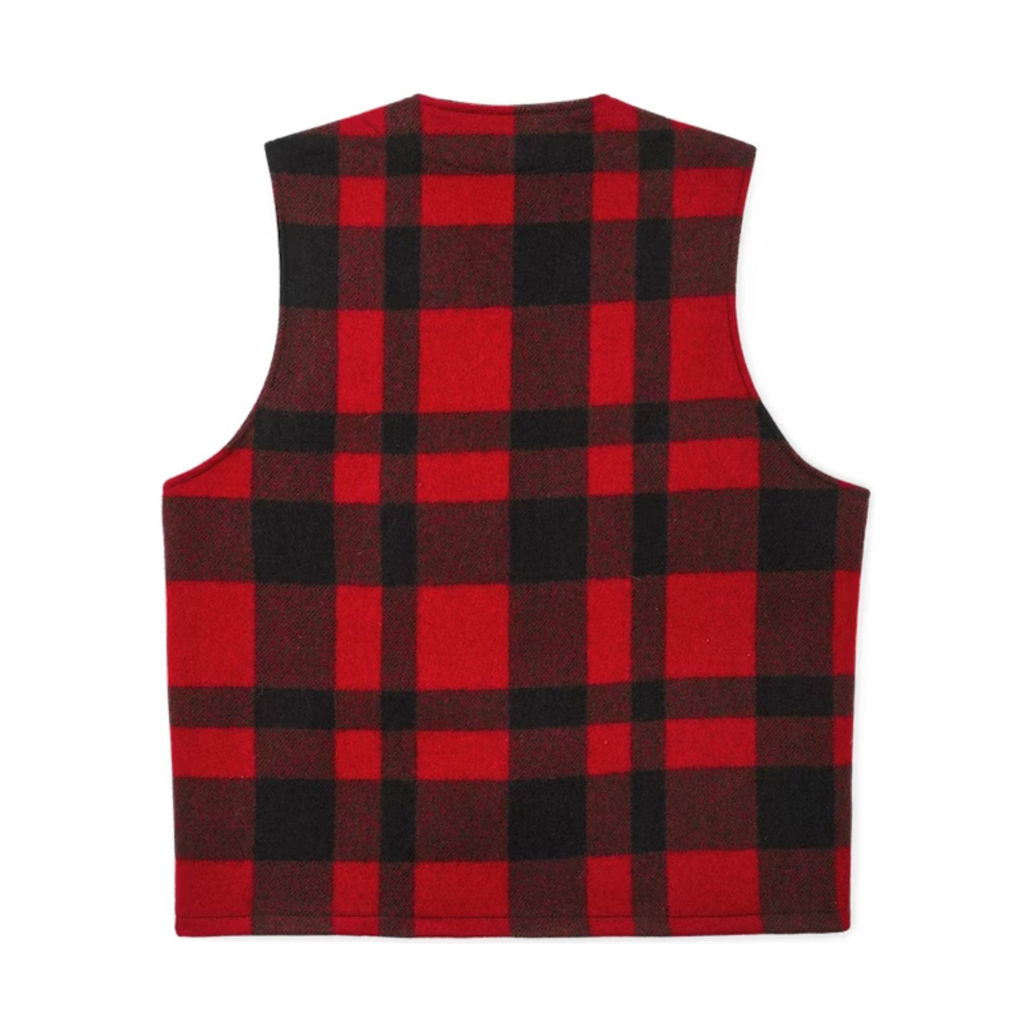 Filson Men's Mackinaw Wool Vest - Red/Black by Lenny's Shoe & Apparel
