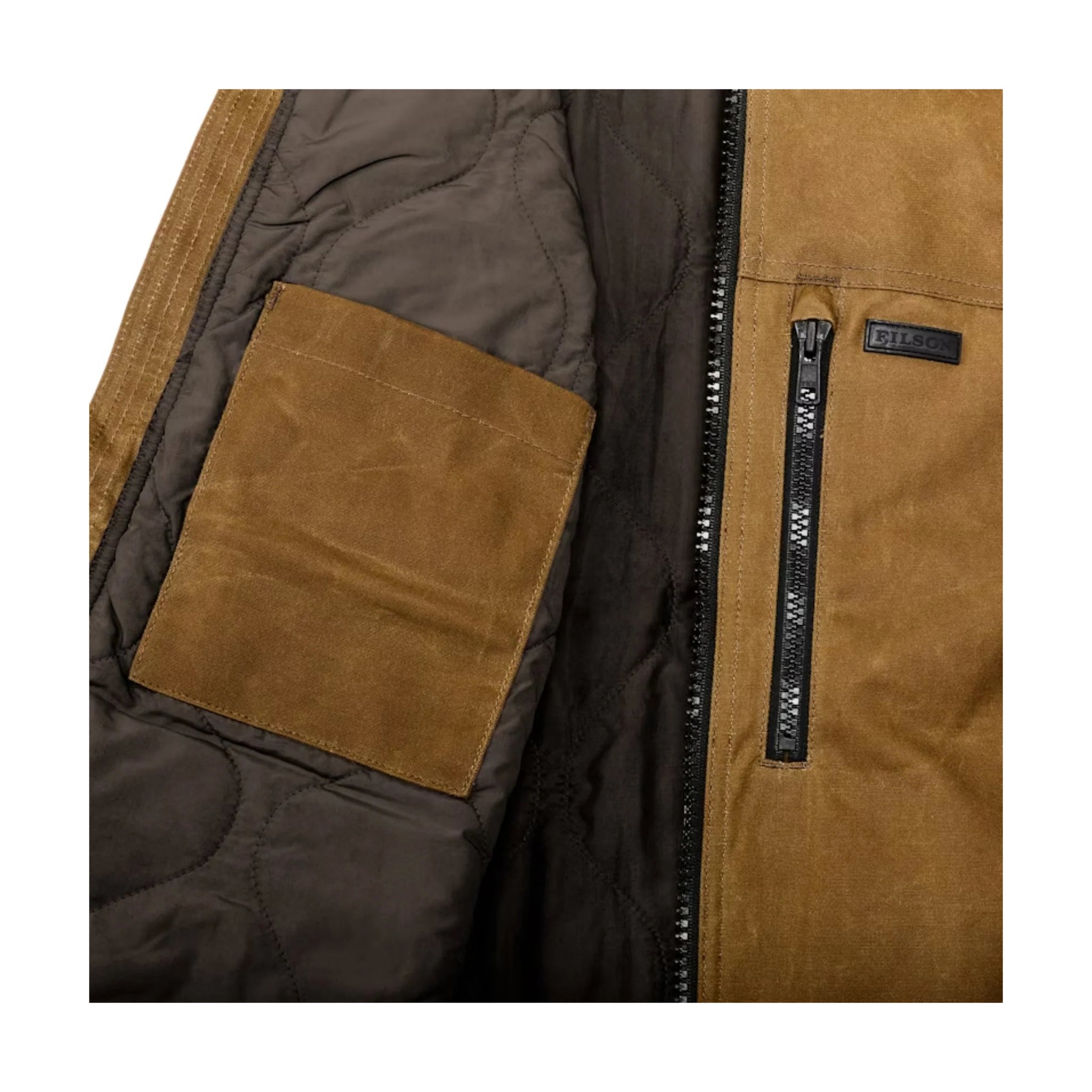 Filson Men's Tin Cloth Primaloft Jacket - Dark Tan by Lenny's Shoe & Apparel