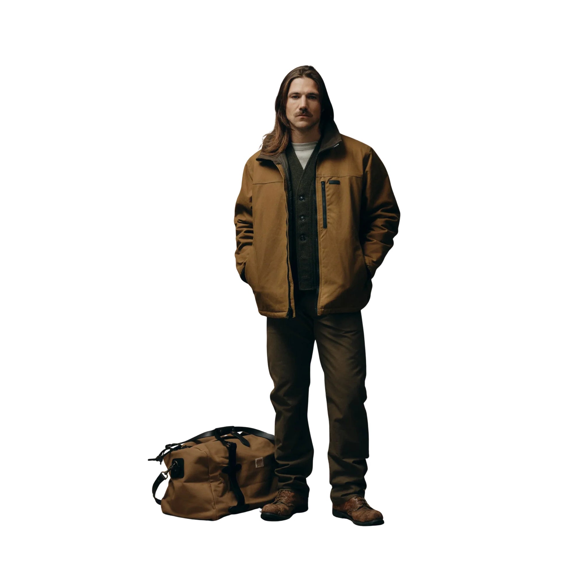 Filson Men's Tin Cloth Primaloft Jacket - Dark Tan by Lenny's Shoe & Apparel