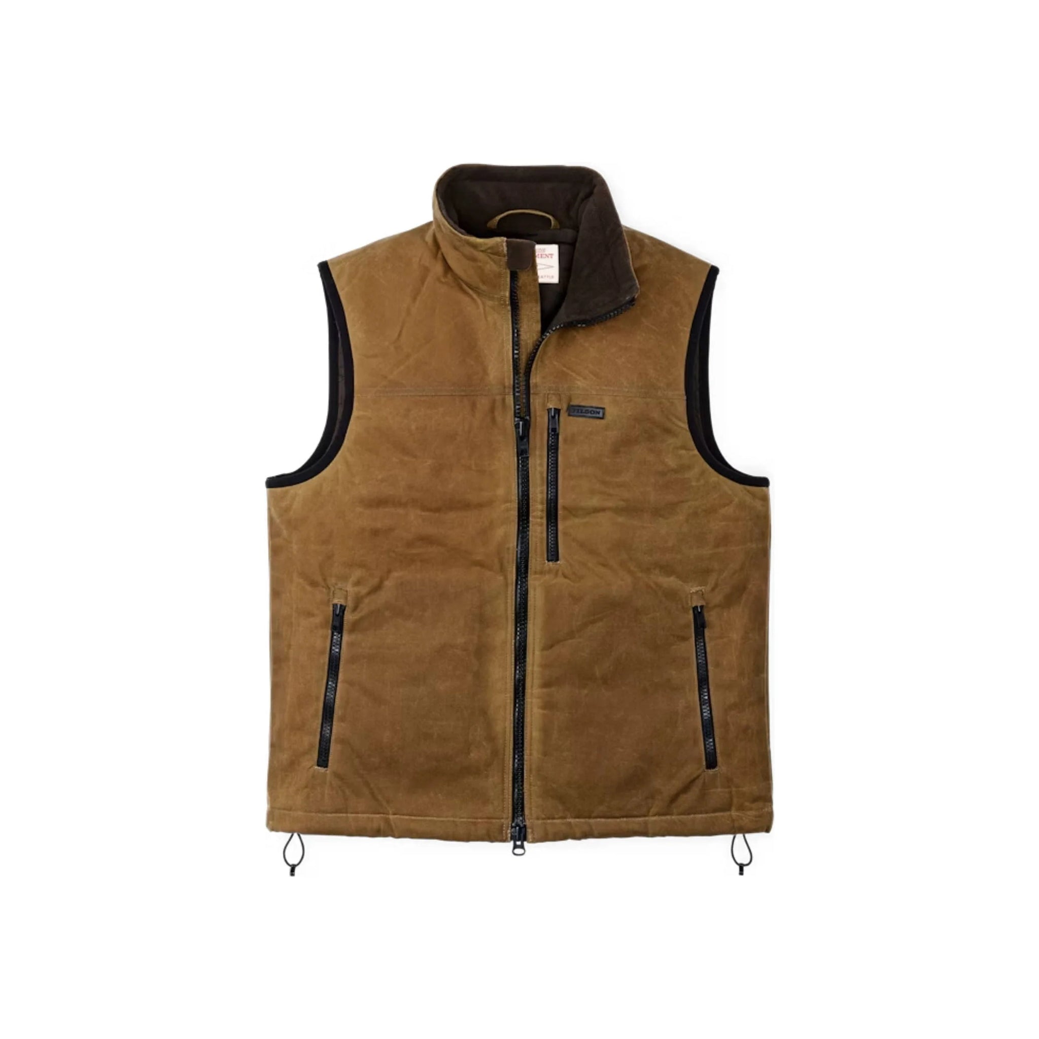 Filson Men's Tin Cloth Primaloft Vest - Dark Tan by Lenny's Shoe & Apparel