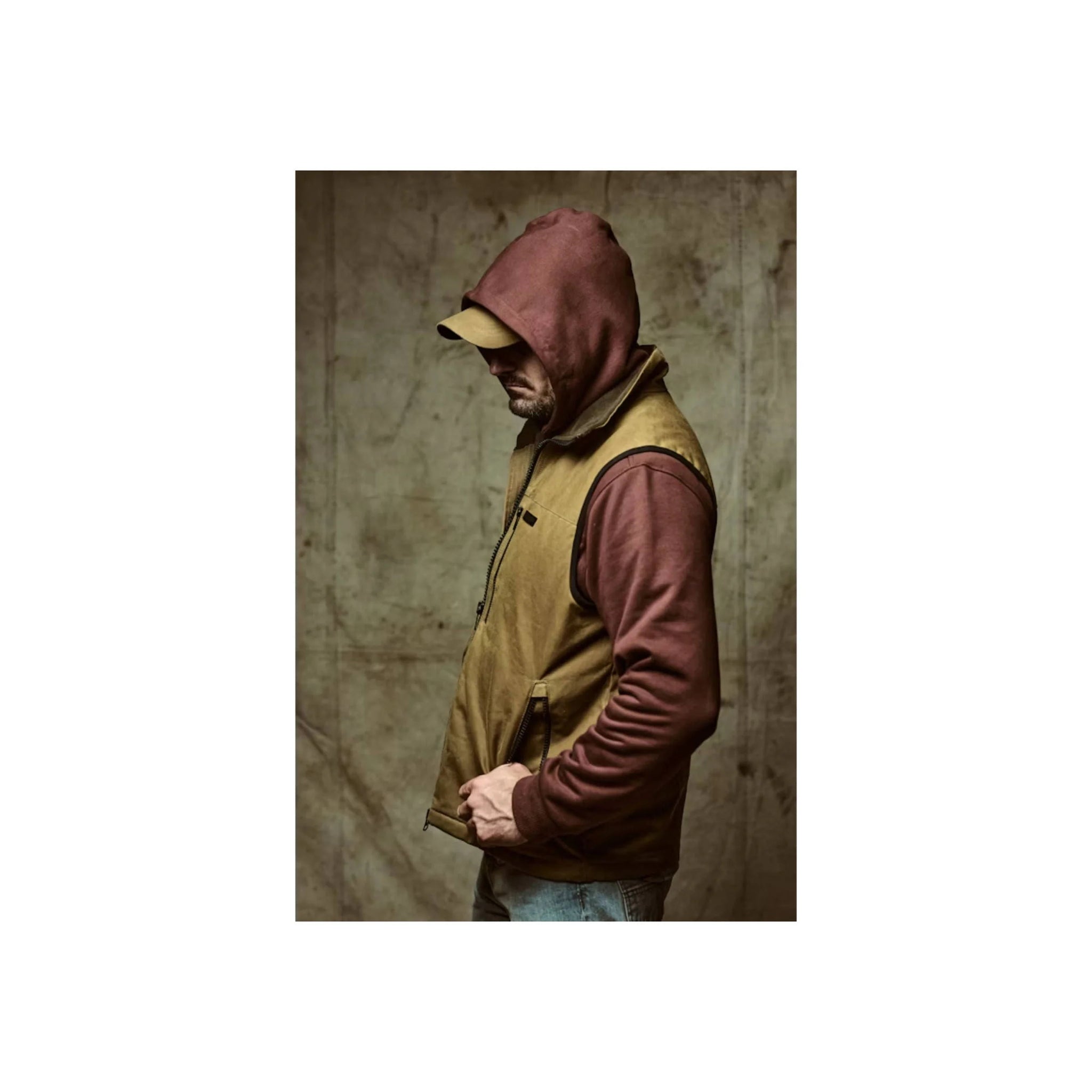 Filson Men's Tin Cloth Primaloft Vest - Dark Tan by Lenny's Shoe & Apparel