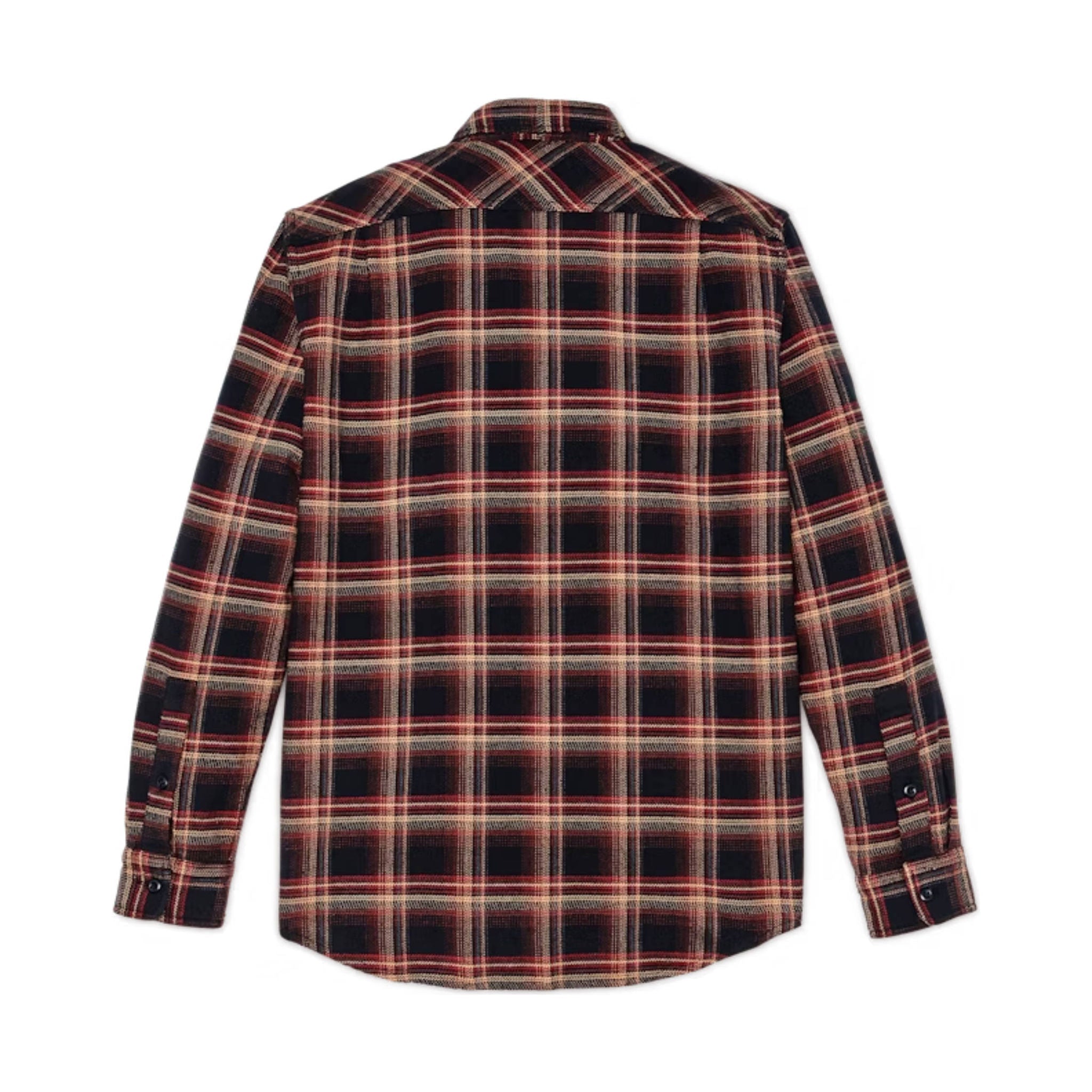 Filson Men's Vintage Flannel Work Shirt - Black Rust Multi Plaid by Lenny's Shoe & Apparel