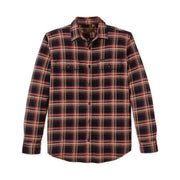 Filson Men's Vintage Flannel Work Shirt - Black Rust Multi Plaid by Lenny's Shoe & Apparel