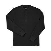 Filson Men's Waffle Knit Henley - Faded Black by Lenny's Shoe & Apparel