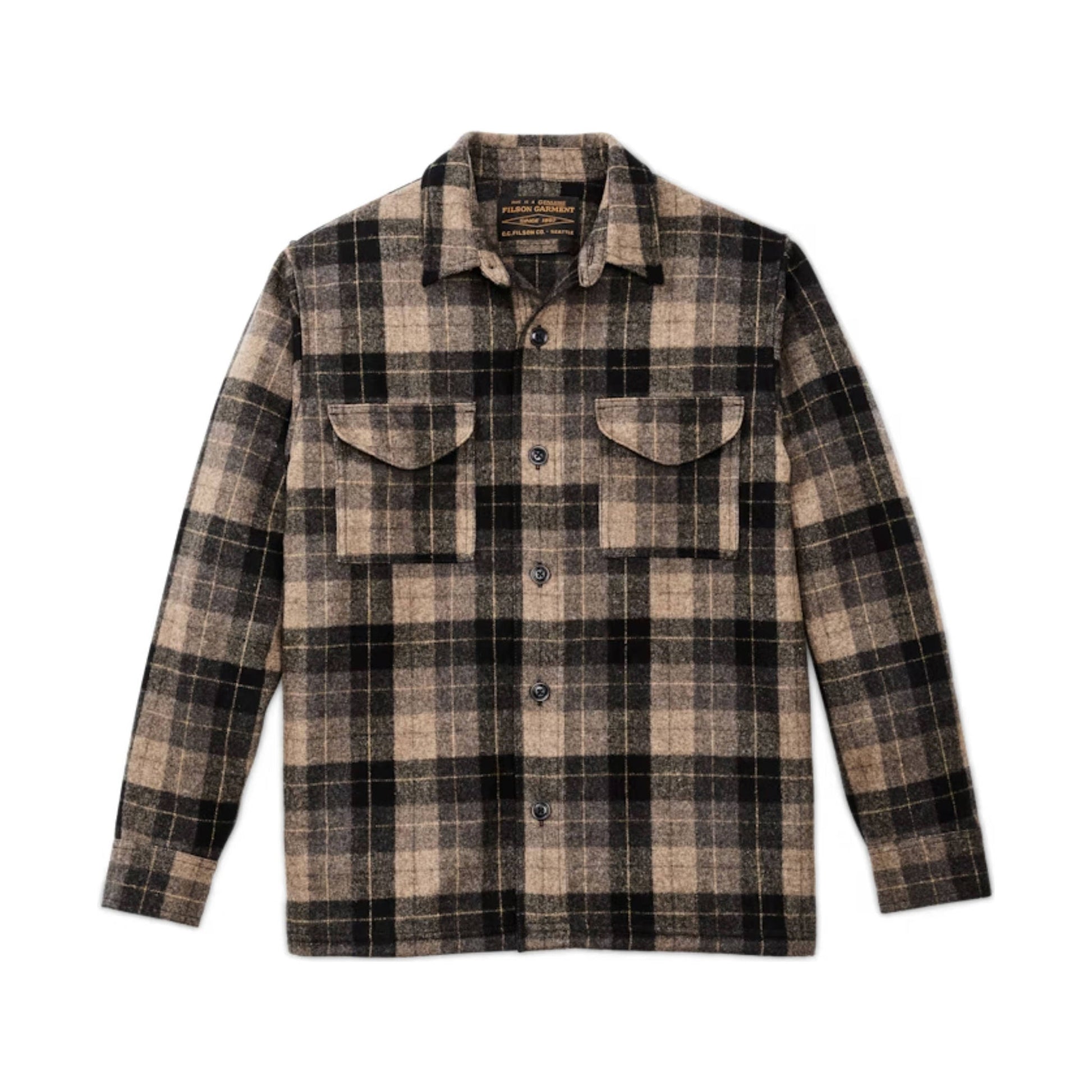 Filson Men's Wool Jac Shirt - Oat Brown Heather by Lenny's Shoe & Apparel
