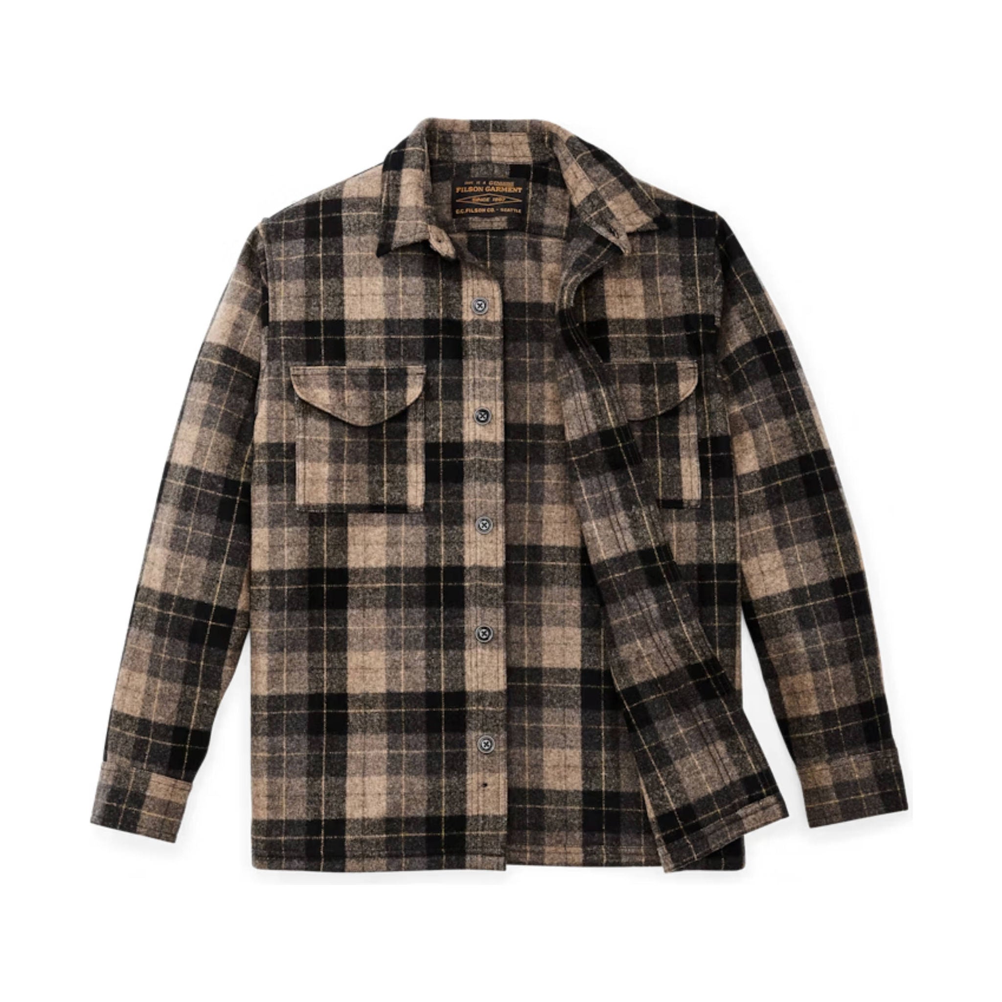 Filson Men's Wool Jac Shirt - Oat Brown Heather by Lenny's Shoe & Apparel