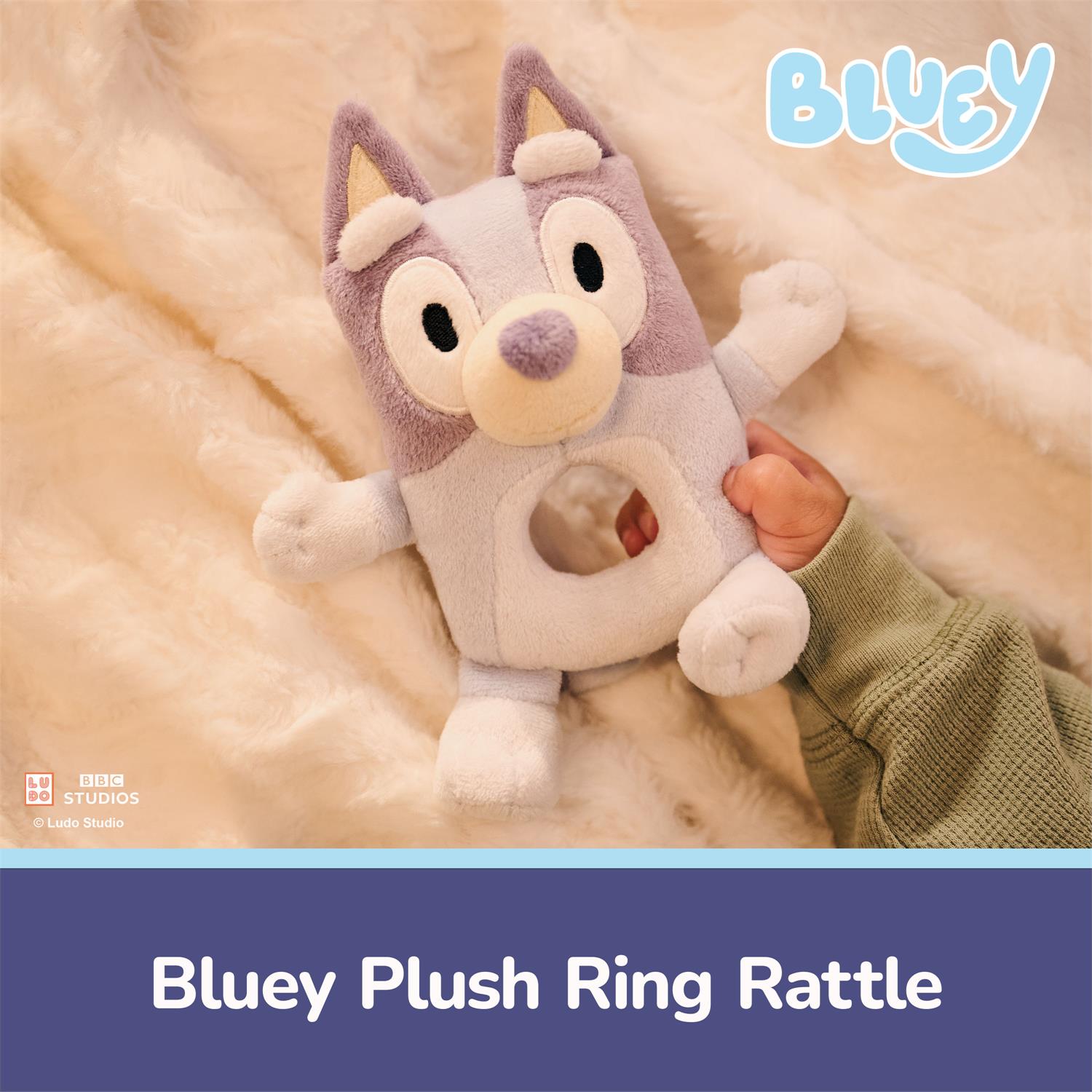 Bluey Ring Rattle (6-Inch Plush)