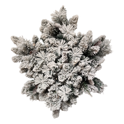 32" Battery-Operated Pre-Lit LED Snowflake Wreath