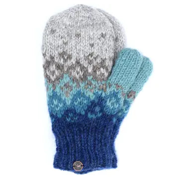 Fjall Mittens - Pure Wool - Knitted