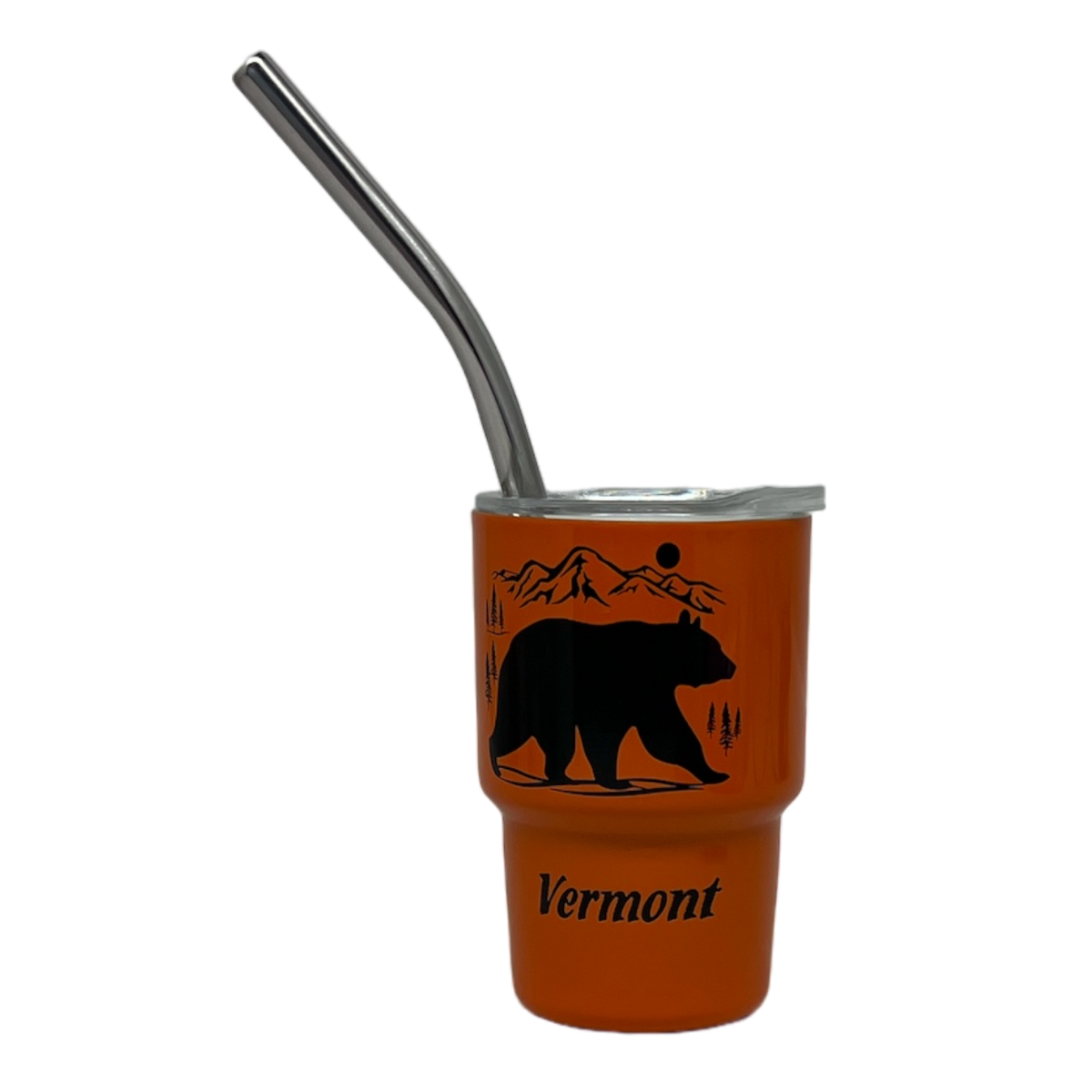 Vermont Bear Stainless Steel  3oz Shooter  - Orange