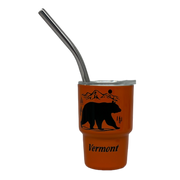 Vermont Bear Stainless Steel  3oz Shooter  - Orange