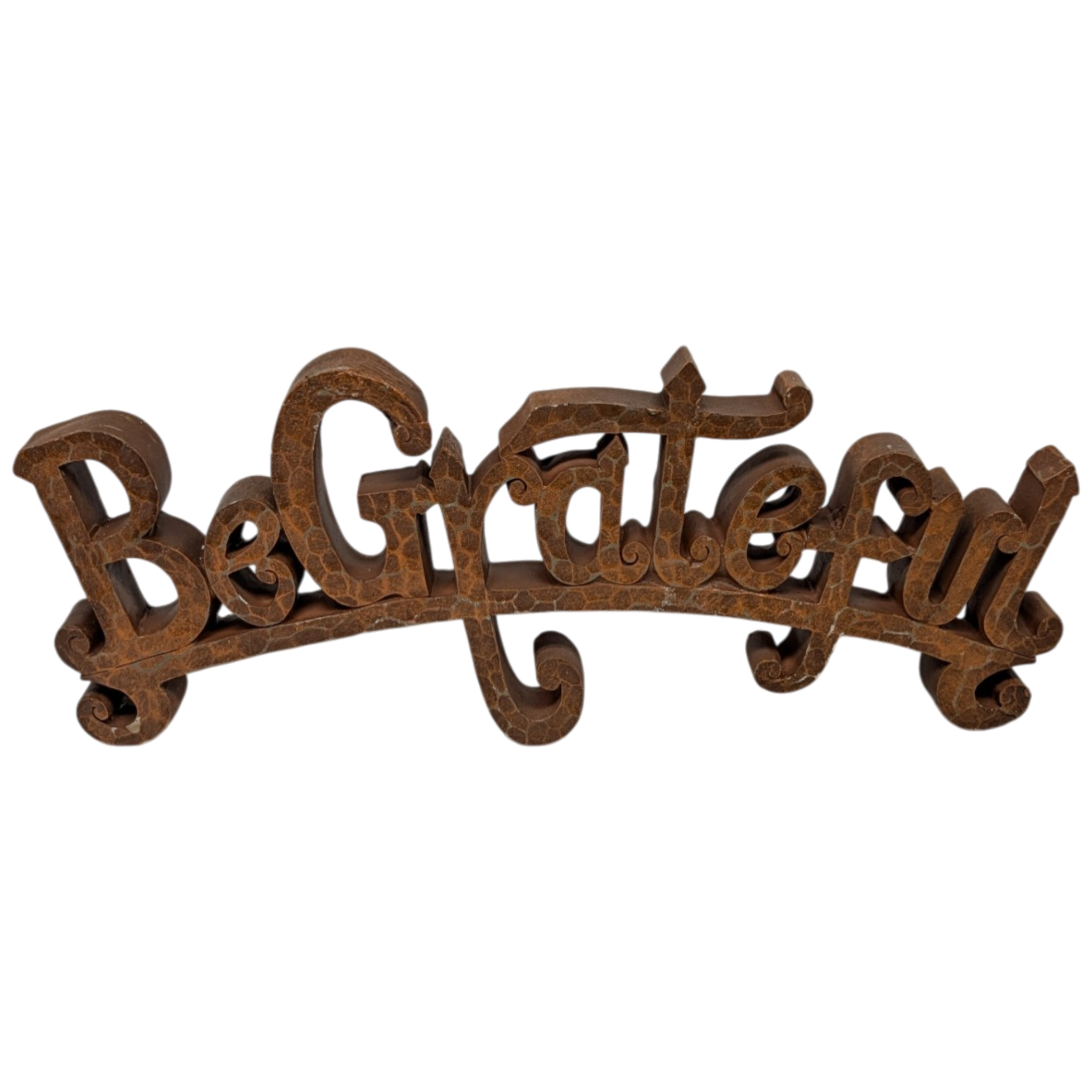 Be Grateful - Antiqued Tabletop Sign