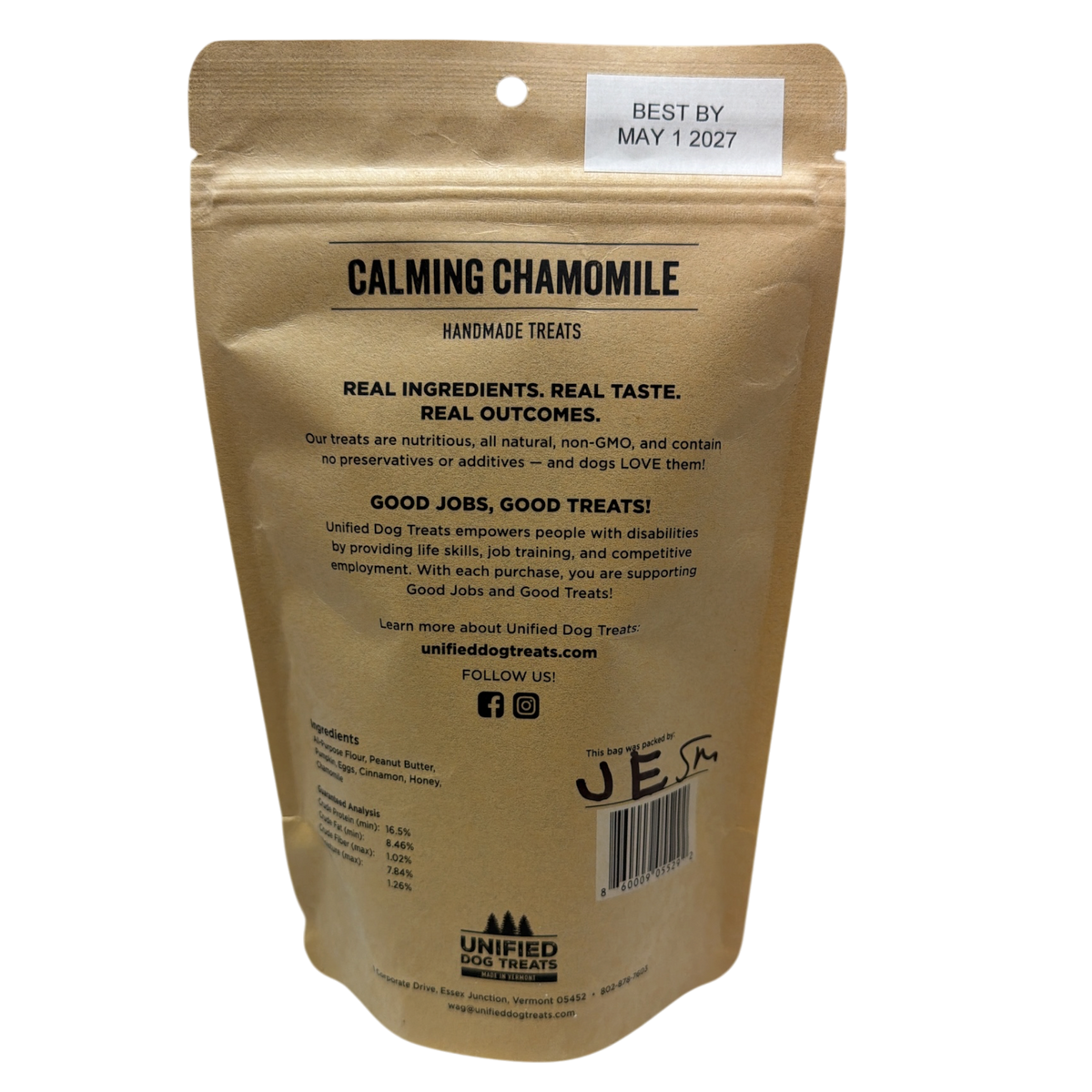 Calming Chamomile Handmade Dog Treats