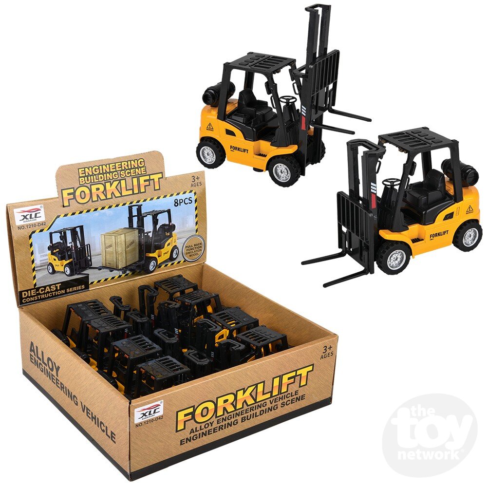Diecast Pullback Forklift 5" (Sold Individually) by Homeportonline