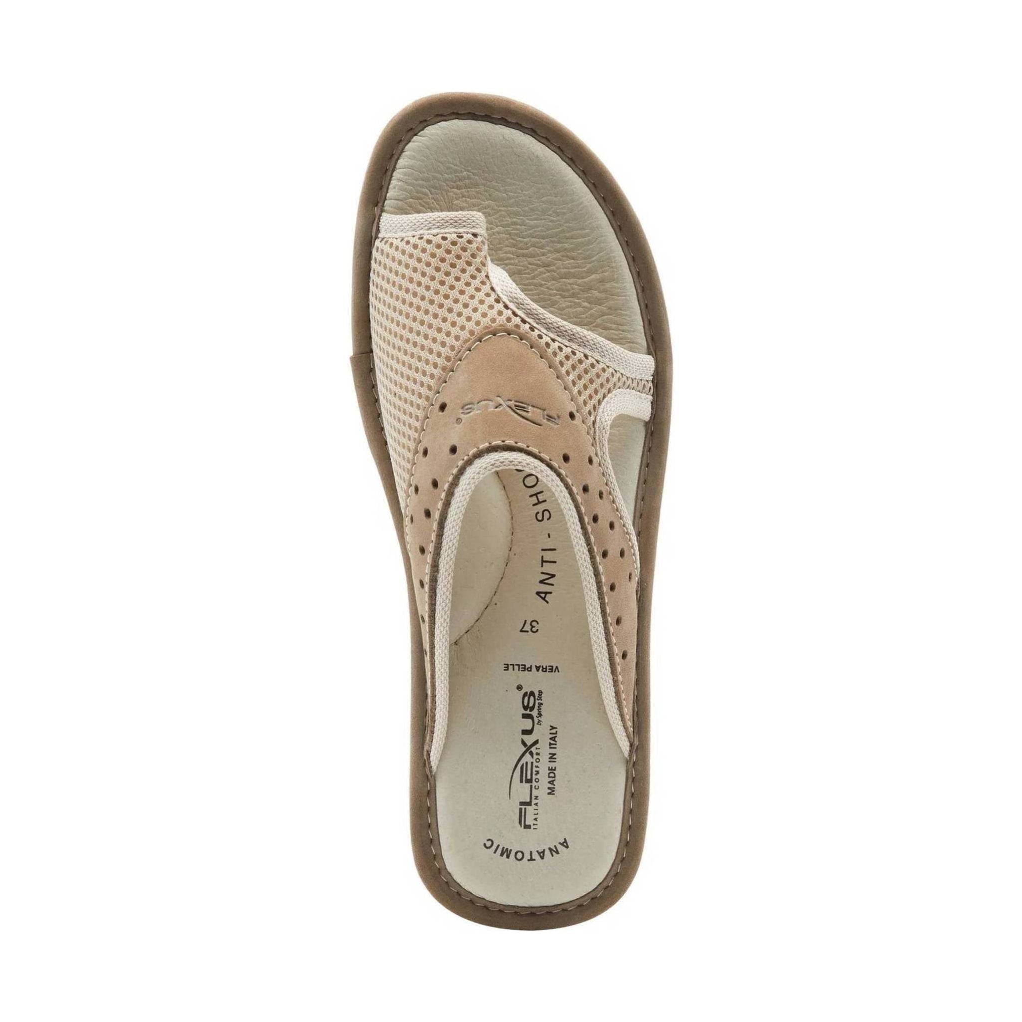 Flexus Pascalle Slide Sandal - Beige by Lenny's Shoe & Apparel