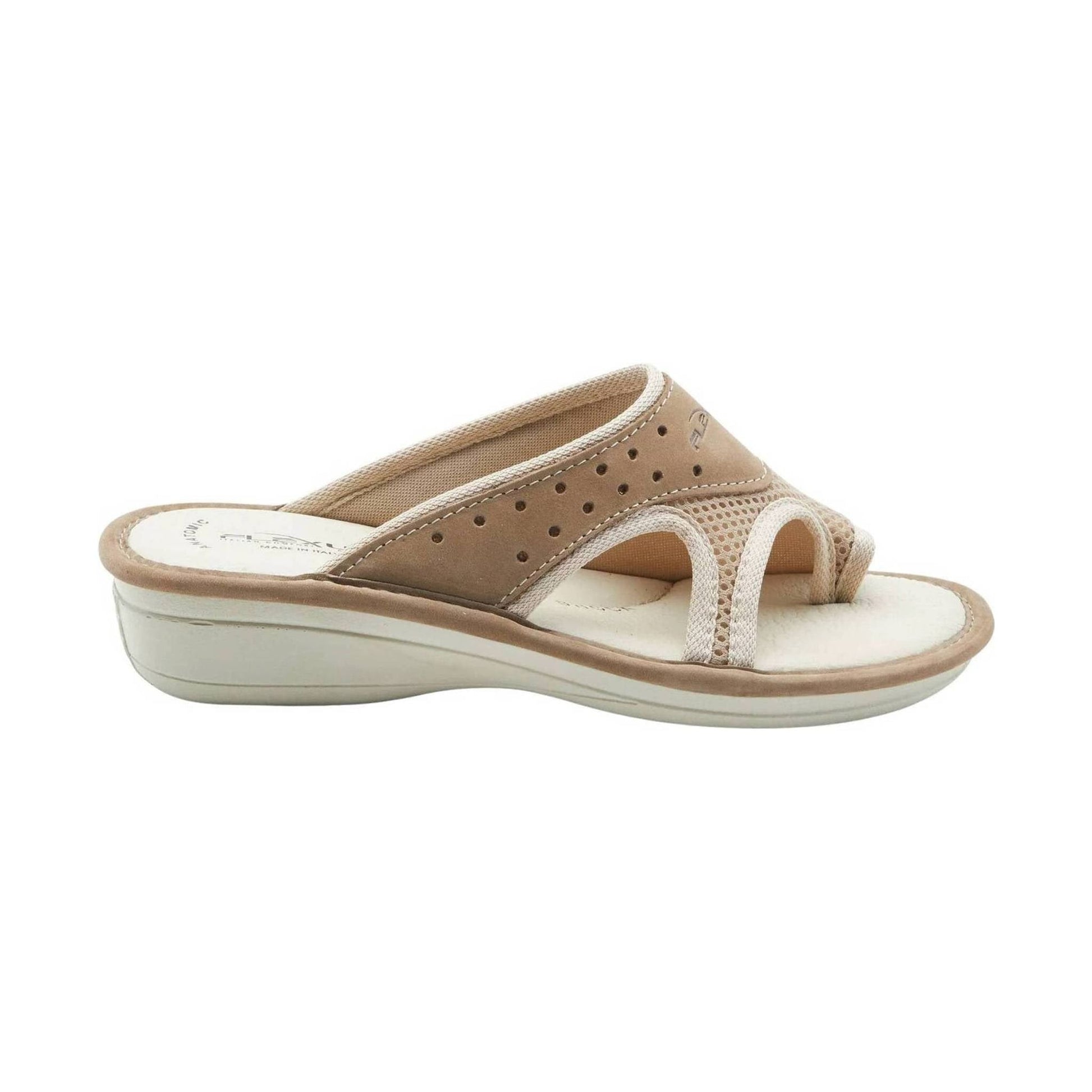 Flexus Pascalle Slide Sandal - Beige by Lenny's Shoe & Apparel