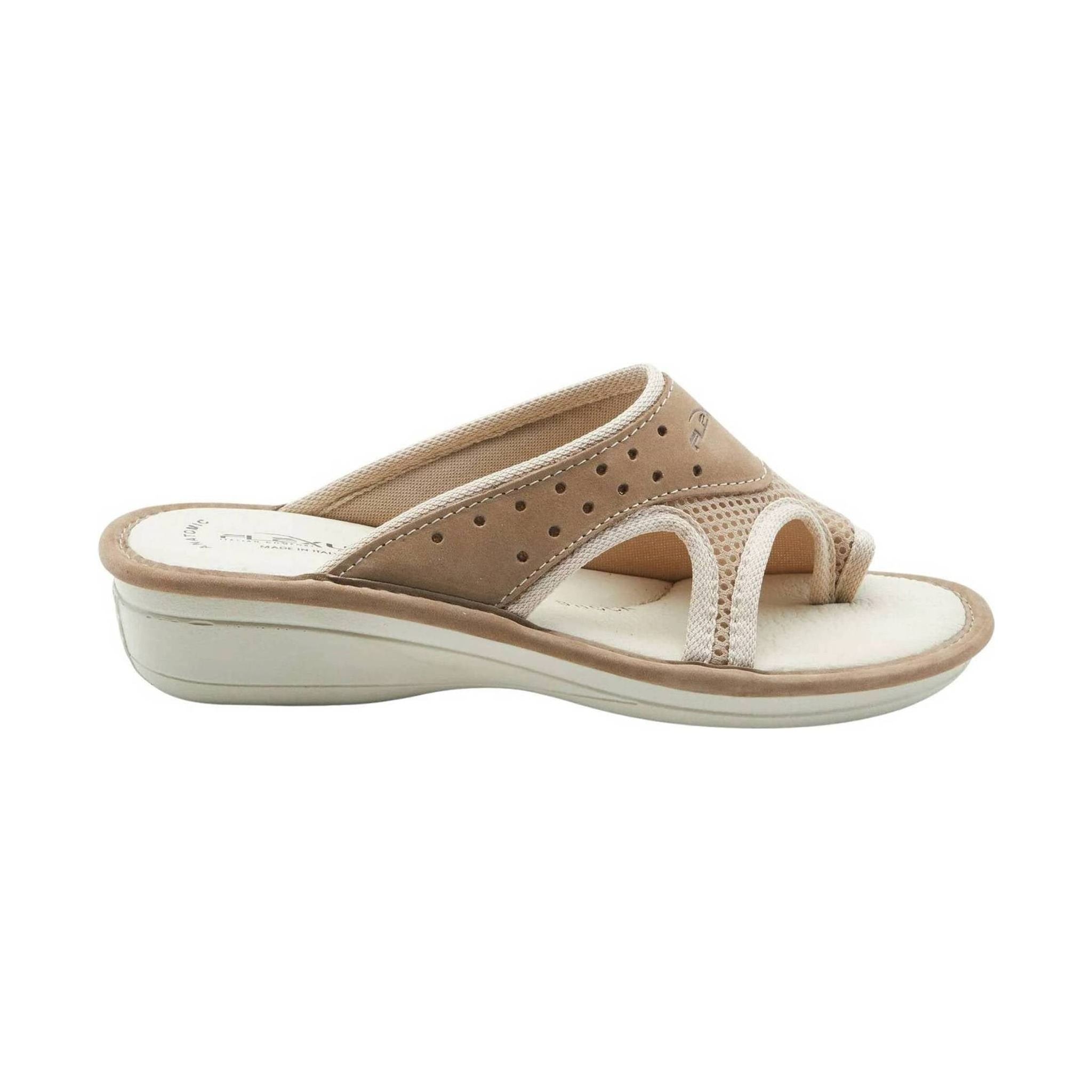 Flexus Pascalle Slide Sandal - Beige by Lenny's Shoe & Apparel
