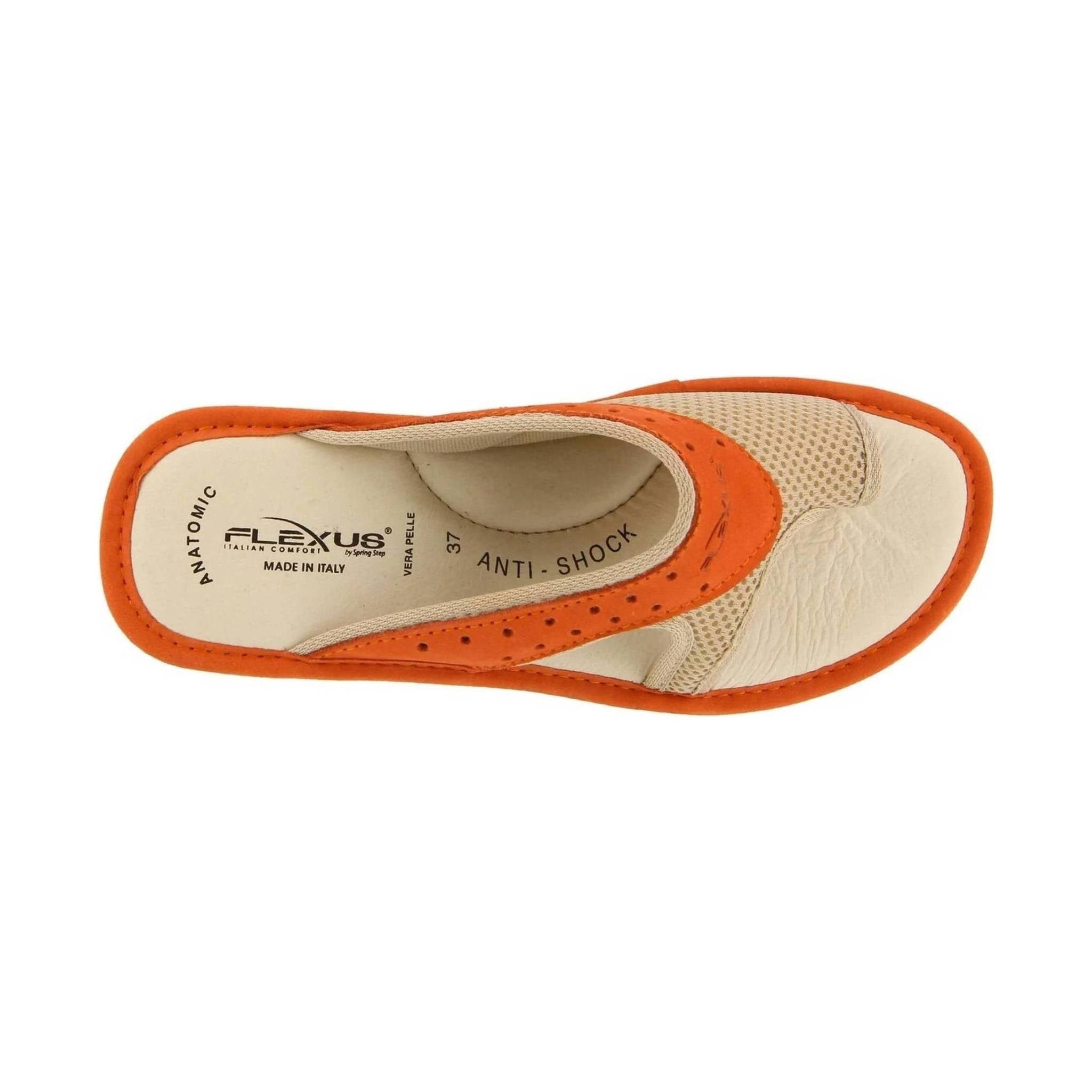 Flexus Pascalle Slide Sandal - Orange by Lenny's Shoe & Apparel