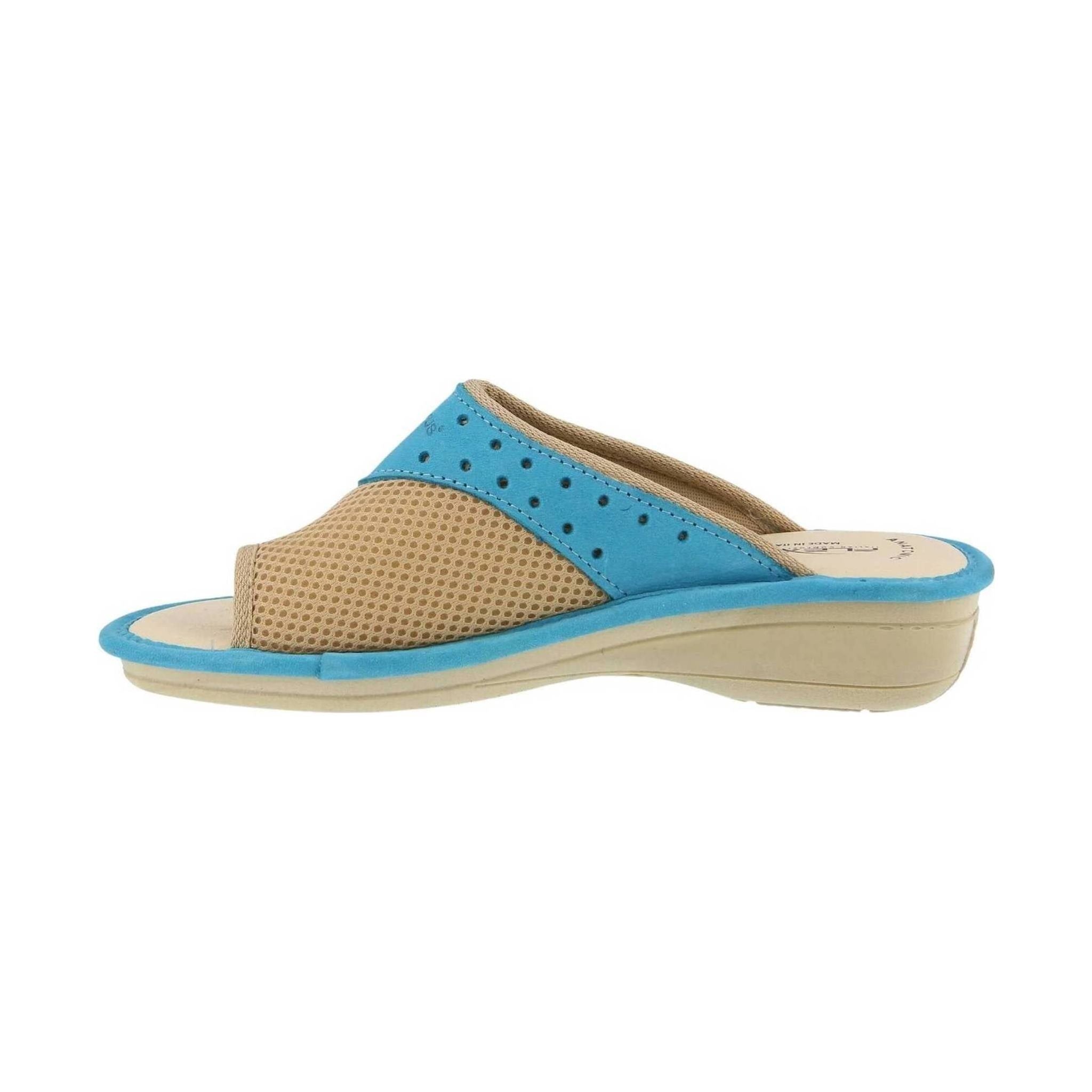 Flexus Pascalle Slide Sandal - Turquoise by Lenny's Shoe & Apparel