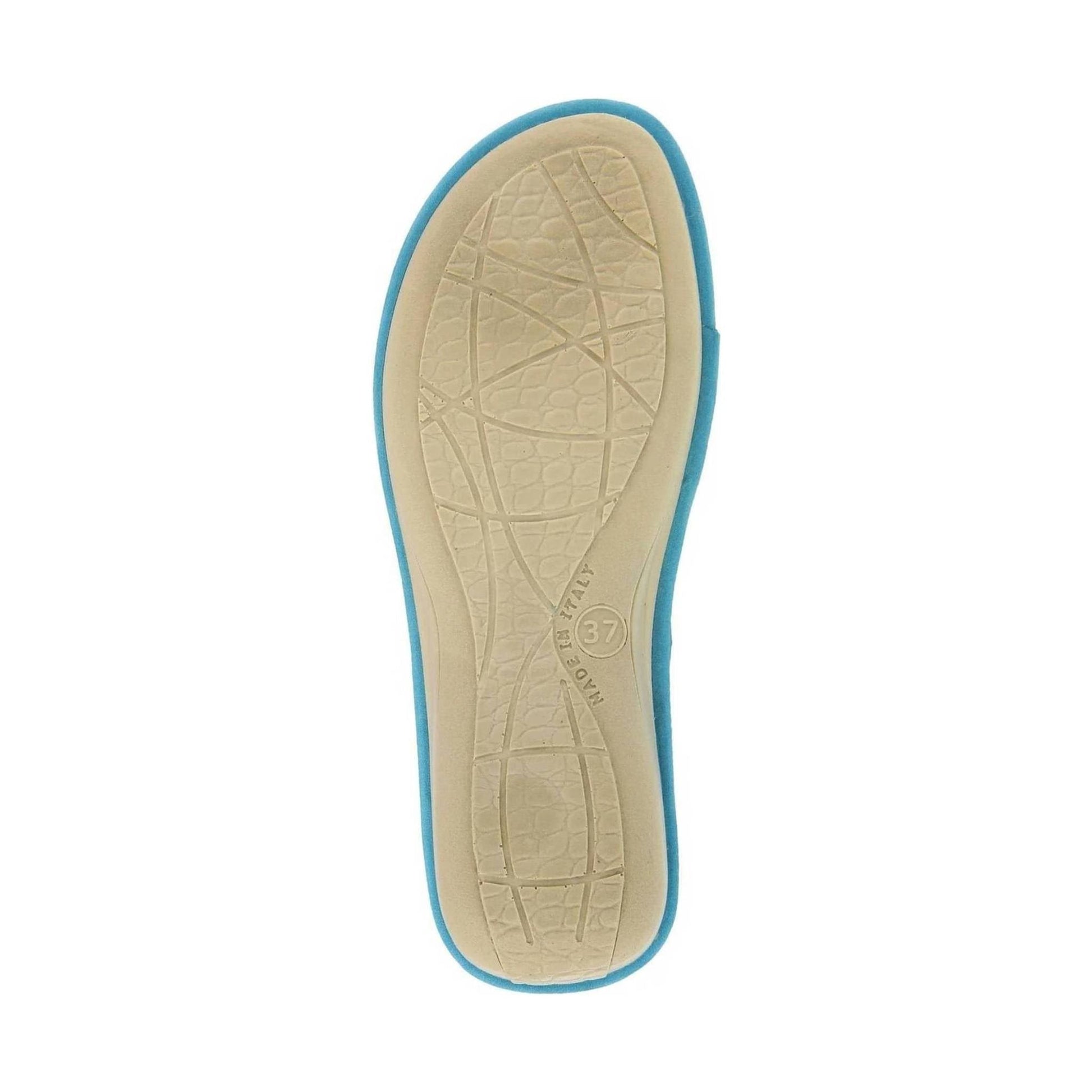 Flexus Pascalle Slide Sandal - Turquoise by Lenny's Shoe & Apparel