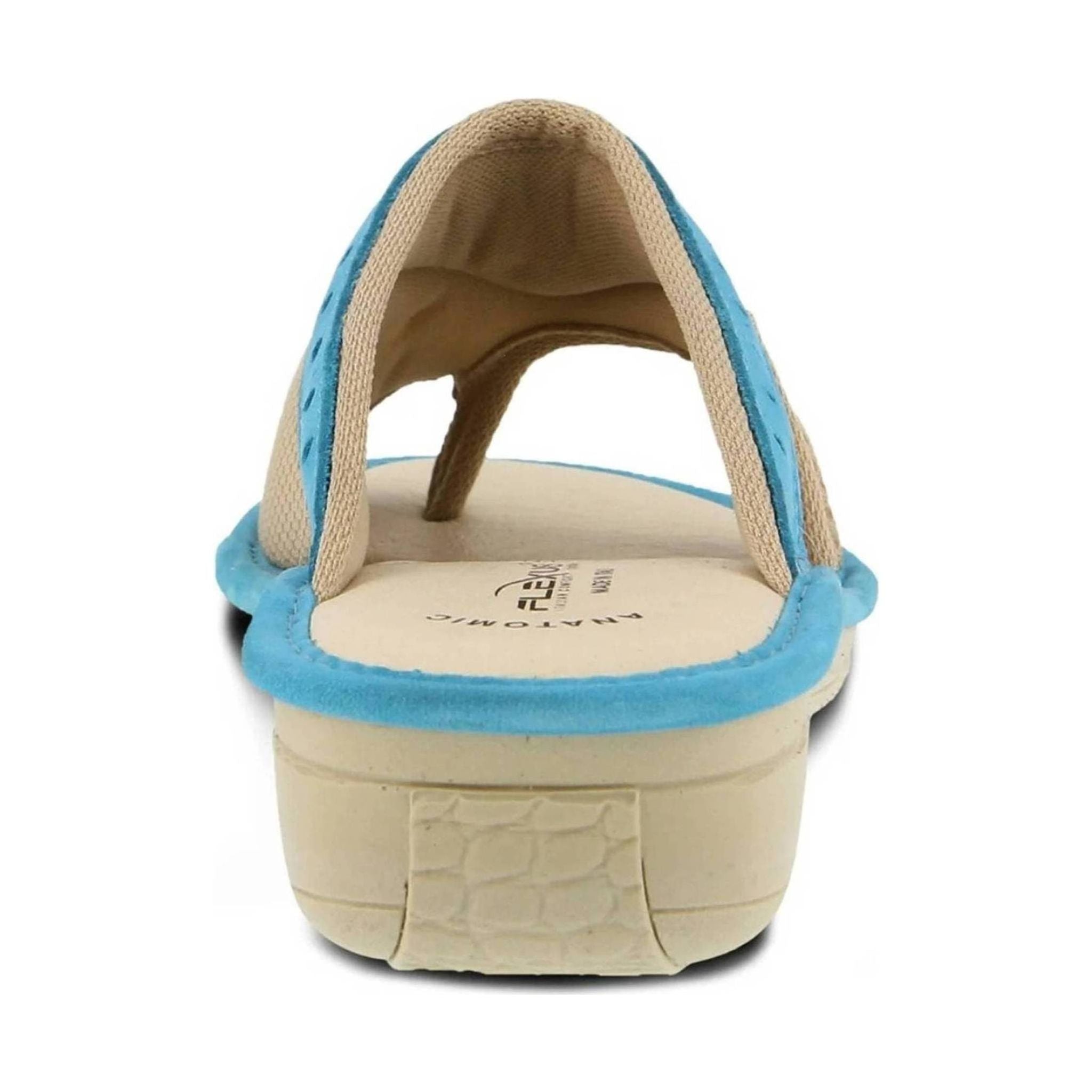 Flexus Pascalle Slide Sandal - Turquoise by Lenny's Shoe & Apparel