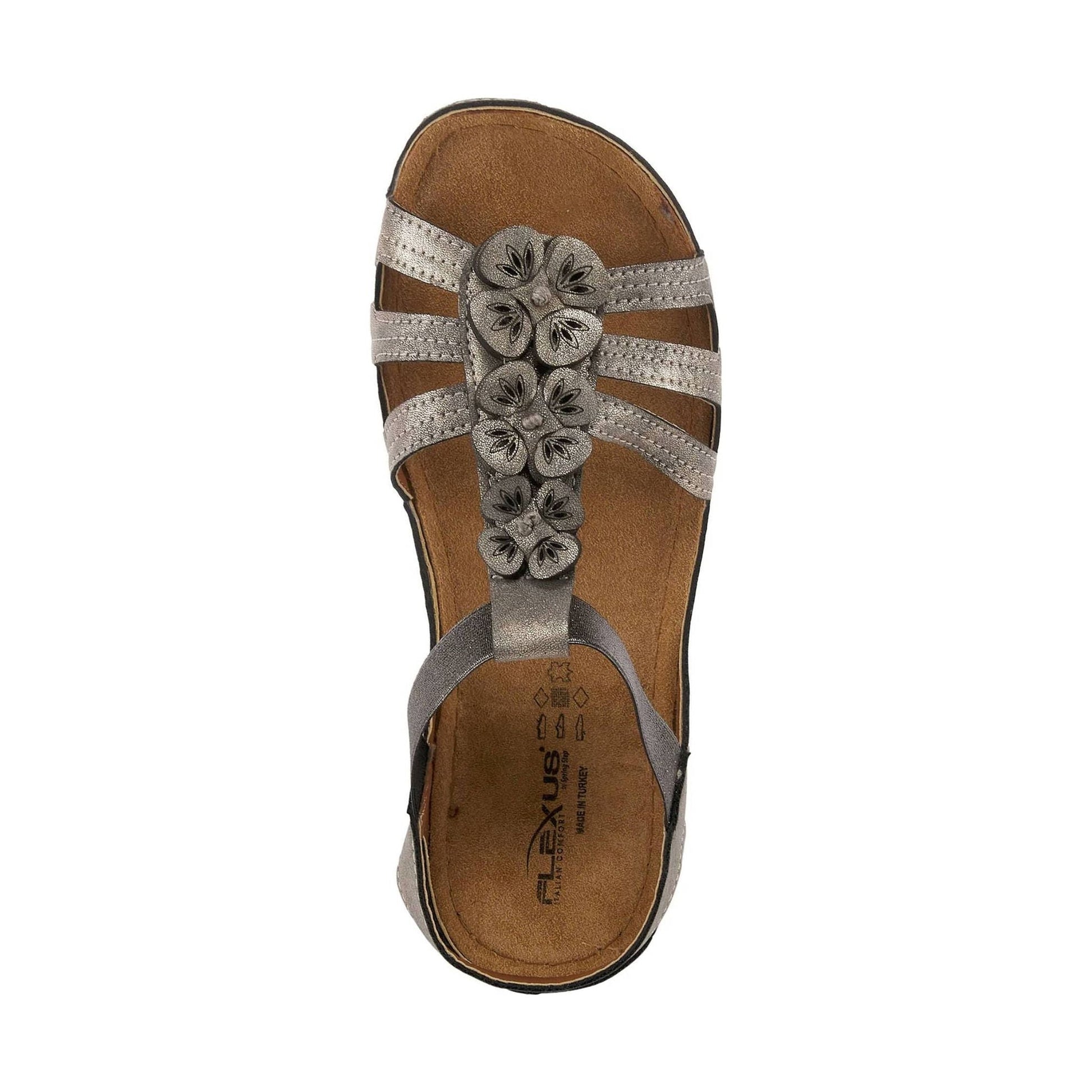 Flexus Women's Adede Slingback Sandal - Pewter by Lenny's Shoe & Apparel