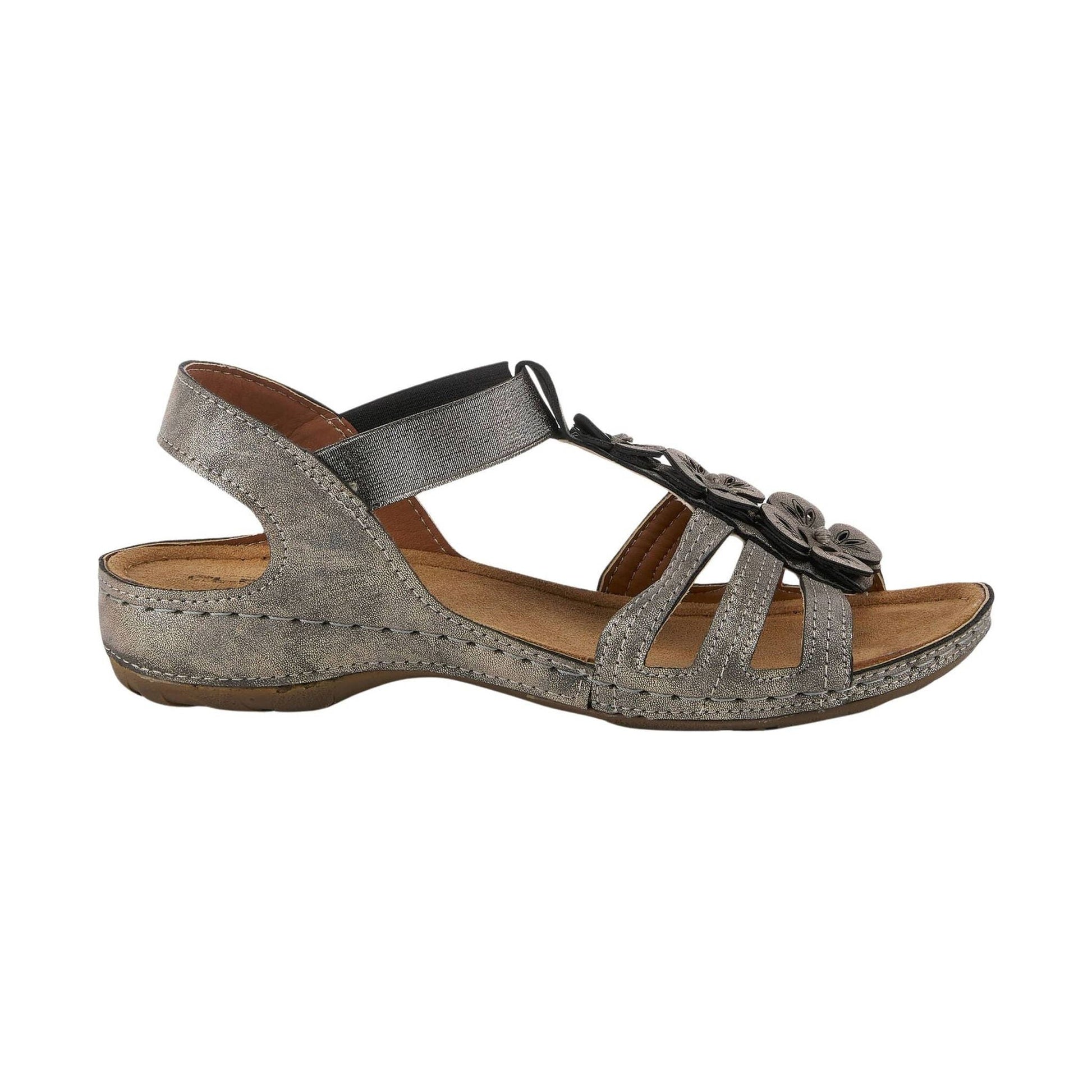 Flexus Women's Adede Slingback Sandal - Pewter by Lenny's Shoe & Apparel